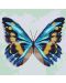 Σετ ζωγραφικής με αριθμούς Ideyka - Μπλε πεταλούδα, 25 x 25 - 1t