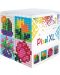 Δημιουργικό σετ με εικονοστοιχεία Pixelhobby - XL, Κύβος, Λουλούδια - 1t