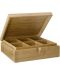 Κουτί τσαγιού με 6 διαμερίσματα Bredemeijer - 18.7 х 21.9 х 7.3 cm, μπαμπού - 1t