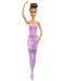 Κούκλα Mattel Barbie - Μπαλαρίνα με καστανά μαλλιά και μωβ φόρεμα - 2t