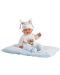 Κούκλα-μωρό Llorens - Με μπλε ρουχαλάκια, μαξιλάρι και λευκό καπέλο, 26 εκ - 1t