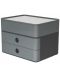 Κουτί με 2 συρτάρια  Han - Allison smart plus, σκούρο γκρι - 1t