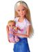 Κούκλα Simba Toys Steffi Love - Steffi με σακίδιο για μωρό - 2t