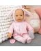 Κούκλα με ήχους Bayer - Anna Baby, ανοιχτό ροζ κουνελάκι, 38 cm - 5t