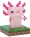 Φωτιστικό Paladone Games: Minecraft - Axolotl Icon - 2t