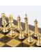 Πολυτελές σκάκι Manopoulos - Staunton,καφέ και χρυσό, 44 x 44 εκ - 5t