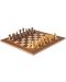 Πολυτελές σκάκι Manopoulos - μοντερνιστικός, καρύδι, 40 x 40 cm - 3t