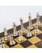 Πολυτελές σκάκι Manopoulos - Staunton,καφέ και χρυσό, 44 x 44 εκ - 4t