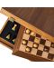 Πολυτελές σκάκι Manopoulos - μοντερνιστικός, καρύδι, 40 x 40 cm - 5t