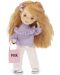 Απαλή κούκλα Orange Toys Sweet Sisters - Sunny με μωβ πουλόβερ, 32 cm - 1t