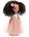 Απαλή κούκλα Orange Toys Sweet Sisters - Η Τίνα με ροζ φόρεμα με παγιέτες, 32 εκ - 4t