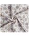 Μαλακή οργανική κουβέρτα μουσελίνας Xkko - Dreamy Sheep, 120 x 120 cm - 3t