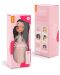 Απαλή κούκλα Orange Toys Sweet Sisters - Η Τίνα με ροζ φόρεμα με παγιέτες, 32 εκ - 2t