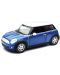 Μεταλλικό αυτοκίνητο  Newray - Mini Cooper, 1:24, μπλε - 1t