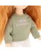 Απαλή κούκλα Orange Toys Sweet Sisters -Sunny με πράσινο πουλόβερ, 32 cm - 6t