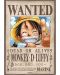 Μεταλλική αφίσα ABYstyle Animation: One Piece - Luffy Wanted Poster - 1t