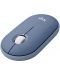 Ποντίκι Logitech - Pebble M350, οπτικό, ασύρματο, Blueberry - 1t