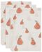 Πετσέτες μουσελίνας Jollein - Pear, 15 x 20 cm, 3 τεμάχια - 1t