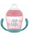 Κύπελλο με προστασία από χυμένο  με λαβές Canpol - Sweet, 230 ml,ροζ - 1t