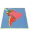 Παζλ  Монтесори Smart Baby -Χάρτης της Νότιας Αμερικής, 13 μέρη - 1t