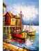 Παζλ  Art Puzzle από 500 κομμάτια - Λιμάνι σε πορτοκαλί χρώμα - 2t