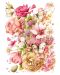 Παζλ Cobble Hill 1000 κομμάτια - Ροζ λουλούδια - 2t