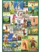 Παζλ Eurographics 1000 κομμάτια - Το γκολφ στον κόσμο, βίντατζ αφίσες  - 2t