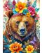 Παζλ Black Sea  500 κομμάτια - Ανάμεσα στα λουλούδια: Αρκούδα - 2t