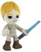 Λούτρινη φιγούρα Mattel Movies: Star Wars - Luke Skywalker with Lightsaber (Light-Up), 19 cm - 3t