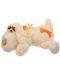 Λούτρινο παιχνίδι Amek Toys - Σκύλος ξαπλωμένος,μπεζ, 45 εκ - 1t