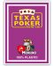 Πλαστικές κάρτες πόκερ Texas Poker - μωβ πλάτη - 1t