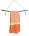 Πετσέτα θαλάσσης σε κουτί Hello Towels - Neon, 100 х 180 cm,100% βαμβάκι, πορτοκαλο-πράσινο - 3t