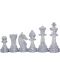 Πλαστικά πιόνια σκάκι Sunrise - Staunton No 6, amber/transparent - 2t