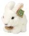 Λούτρινο παιχνίδι Rappa Eco Friends - Λευκό κουνελάκι, 16 cm - 1t