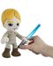 Λούτρινη φιγούρα Mattel Movies: Star Wars - Luke Skywalker with Lightsaber (Light-Up), 19 cm - 2t