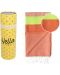 Πετσέτα θαλάσσης σε κουτί Hello Towels - Neon, 100 х 180 cm,100% βαμβάκι, πορτοκαλο-πράσινο - 1t