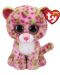 Λούτρινο παιχνίδι TY Toys Beanie Boos - Ροζ λεοπάρδαλη Lаiney, 15 εκ - 1t