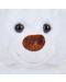 Λούτρινο αρκουδάκι Tea Toys - Smile on, 40 cm, λευκό - 2t
