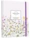 Σημειωματάριο Victoria's Journals Florals - Ανοιχτό μωβ,  κρυφό σπιράλ, σκληρό εξώφυλλο, σε γραμμές - 1t