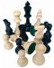 Πλαστικά πιόνια σκακιού με τσόχα Manopoulos, 95 mm - 1t