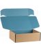 Κουτί δώρου  Giftpack - 33 x 18.5 x 9.5 cm, κραφτ και μπλε - 3t