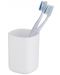 Θήκη για οδοντόβουρτσα Wenko - Davos, 7.7 х 10.5 cm, λευκό ματ - 1t