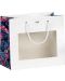 Τσάντα δώρου Giftpack - 20 x 10 x 17 cm,λευκό/τροπικό ,παράθυρο PVC - 1t