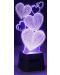 Φορητό ηχείο Cellularline - LED Lights Hearts, μαύρο - 4t