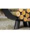 Βάση αποθήκευσης ξύλων Cook King - Mila, 70 х 44 cm, μαύρο - 4t