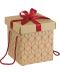 Κουτί δώρου  Giftpack - Με κόκκινη κορδέλα και χερούλια, 18.5 x 18.5 x 19.5 cm - 1t