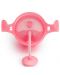 Μεταβατικό κύπελλο με λαβές Munchkin - Click Lock Weighted Straw, 200 ml, ροζ - 3t