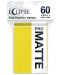 Προστατευτικά καρτών  Ultra Pro - Eclipse Matte Small Size, Lemon Yellow (60 τεμ.) - 1t