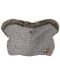 Γάντι καροτσιού KikkaBoo - Luxury, Fur Dots Grey - 1t