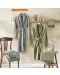 Οικογενειακό σετ μπουρνούζια και πετσέτες TAC - Lordly Pamuk, 6 τεμάχια, πράσινο/γκρι - 1t